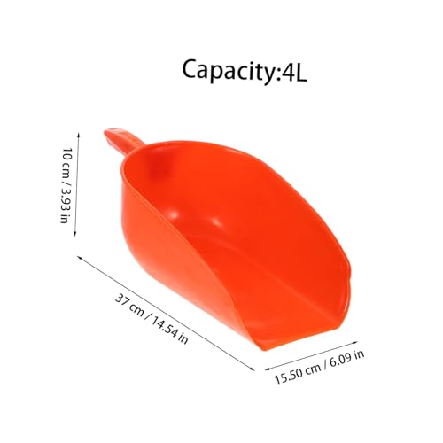 Abaodam Livestock Shovel Reusable Farm Food Scoop for Poultry and Livestock Ergonomic Handle Design for Farm Feeding and Garden Use