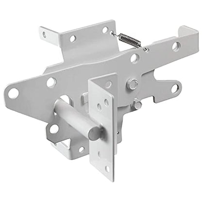 Jake Sales Self Closing Vinyl Fence Gate Single Gate Hardware Kit White (for Vinyl, PVC etc. Fencing) Fence Gate Kit - Single Fence Gate Kit has 2 Hinges and 1 Latch w/Screws (Lockable Both Sides) - size: Self Close White Kit