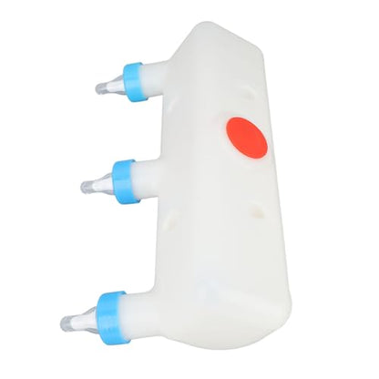 Piglet Milk Feeder, 3 Head Small Animal Milk Feeder, Baby Lamb Goat Farm Drinking Equipment, Kitten Puppy Bottles for Nurturing and Caring