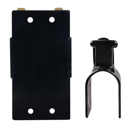Two Way Lockable Gate Latch, Black. Perfect for Farms, Pastures, and Ranches. Part Number S16100100 (Big Black 2PACK) - size: BIG BLACK 2PACK