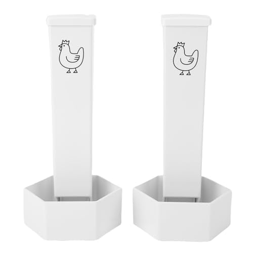 SUNGOOYUE Chicken Feeder, Large Capacity, Durable ABS Material, Hanging Feeder for 6 Chickens for Outdoor Use