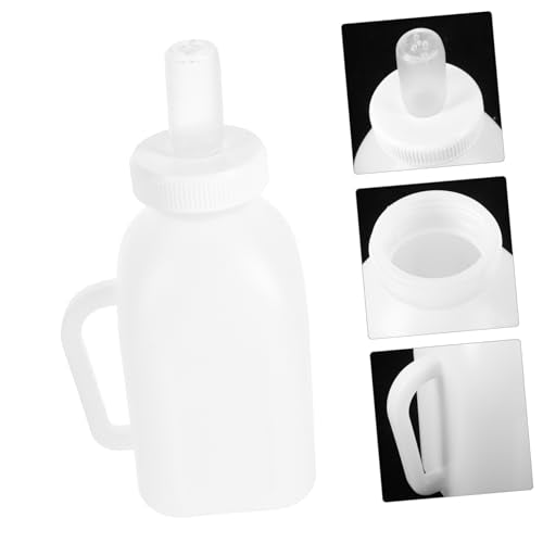 VICASKY Livestock Feeding Bottle for Small Animals Nursing Bottle for Lambs and Goats Easy Clean Design Opening Biting Pacifier Convenient Milk Container