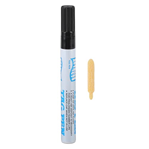 Ear Tag Marking Pen for Livestock, Black Ink, Permanent Marker for Pig Cow Sheep Horse, Plastic, Waterproof, 5.7 Inch