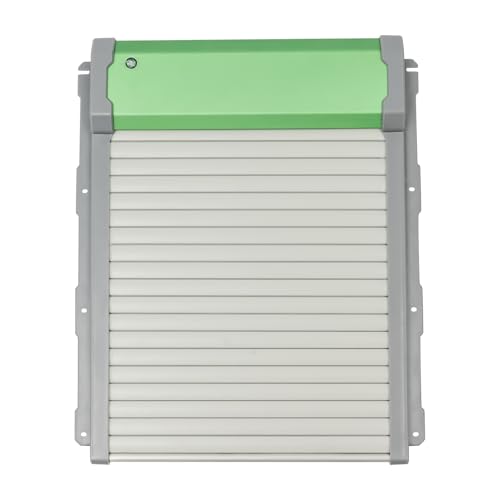 Automatic Solar Chicken Coop Door, Poultry Habitat Door, Anti-pinch 9.4*10.8 Inch Opening Light Sensing/Timing Mode Automatic Chicken Door w/98.43-131.23ft Distance Remote Control, for Farms, Ranches