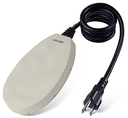 60W Bird Bath Heater, Waterproof Birdbath Deicer for Outdoors, Keep Chicken Waterers from Freezing, Fit in All Kind of Birdbaths 110V 120V