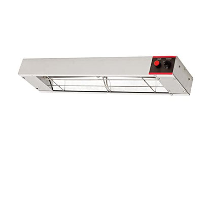 24 Inch Food Heat Lamp Commercial Food Warmer Overhead Strip Warmer 500 Watts with Chain and Us Plug,110v (24") - size: 24"
