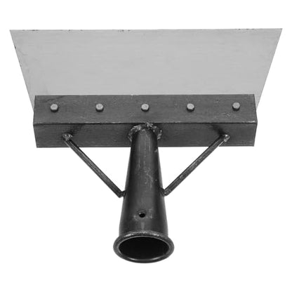 Multifunctional Garden Cleaning Shovel Heavy-Duty Metal Scraper for Poultry Dung Removal Ice Scraping Landscaping Digging Tool for Garage Car Maintenance and Weeding