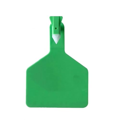 50/100 Pieces TPU Blank one-piece Cattle Ear tag, Z Blank(001-300) Ear tag, Large Livestock Identification tag Green Blank Ear tag 100PCS - color: Green, size: Blank ear tag 100PCS