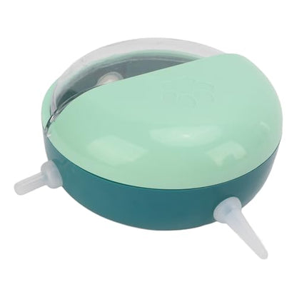 Pet Nipple Feeder with 5 Silicone Nipples, Small Pet Milk Bowl for Rabbits Puppy Kitten, Food Grade Safe Material, Simulated Breastfeeding Design with Protective Cover, Easy to Use