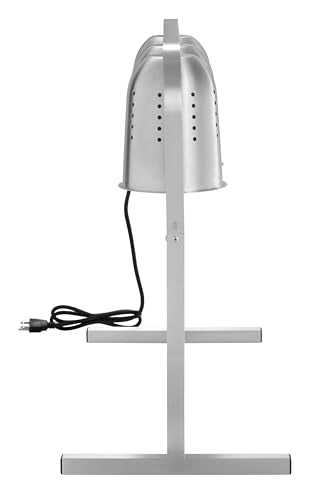 Kratos Commercial Countertop Food Heat Lamp|Freestanding Three Bulb Warmer | Silver Countertop Heat Lamp for Food |120V, 750W | Adjustable Height Design | ETL Certified (31M-005) - size: 3 Bulb-Silver