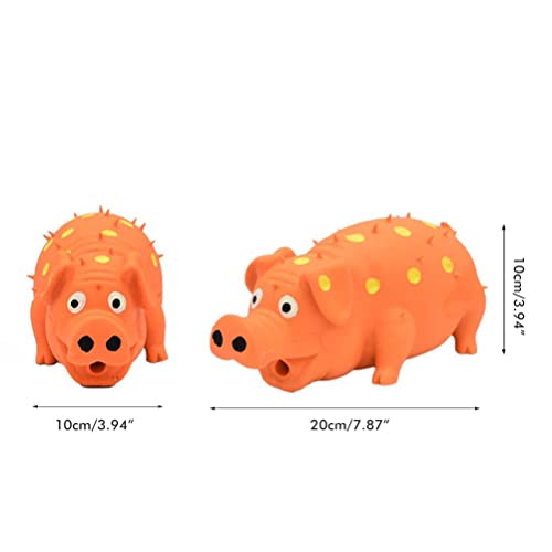 ASHATA Rubber Pig Squeaky Dog Toy Interactive Chew Toy for Dogs,Protect Teeth and Relieve Boredom for Small Medium Large Dogs (ASHATAbwazkre9vu-10344695)