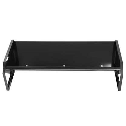 Livestock Feeding Trough 22 Gallon Capacity 45" Hay Feeder Heavy | Duty Livestock Trough Feeder Trough for Horse Sheep Cattle Hog V-Shaped Farm Sheds Pen Water Feeder Powder Coated Black Steel - color: Black