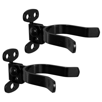 VIVIDA 1-7/8" Black Wall Mount Latch, Chain Link Flat Back Gate Latch for 1-7/8" Gate Frame, Mounts to Wooden Fence Post or Wall, Black Chain Link Fence Parts, 2 PCS - size: 1-7/8" (2 PCS)