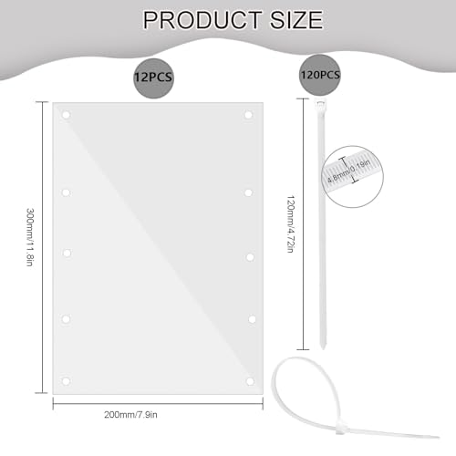 Pet Cage Liner Protection, Rabbit Cage Plastic Panels, 12 PCS Cage Urine Guard for Rabbit, Guinea Pig, Hamster, Hedgehog, Chinchilla, Ferret, Bunny - Transparent, 11.8"x7.9" - size: 12PCS,11.8"x7.9"