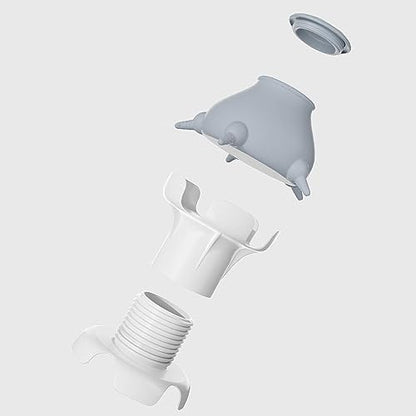 Puppy Bottles for Nursing, Milk feeders for Multiple Puppy,Feeder Bowl for Kittens, Puppy,Capacity 300ml, White Hollow Base