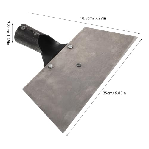 Farm Cleaning Shovel: Manganese Steel Excrement Shovel Multi-Function Floor Scraper for Garden Landscaping Poultry Barn Wall and Ice Removal, Rod Not Included
