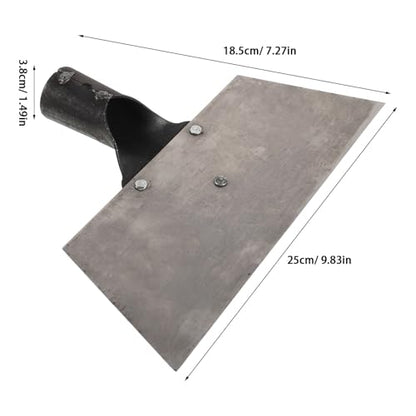 KICHOUSE Scraper Shovel for Cement Floors: Manganese Steel Farm Cleaning Shovel - Multipurpose Garden Cleaning Tool for Ice Barn Chicken Coop and Lawn, Rod Not Included