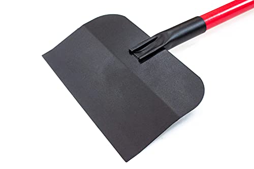 BULLY TOOLS Big Bully Floor Scraper Long Handle - Heavy Duty Scrapper for Cleaning, Carpet, Tile & Flooring Removal, Durable Fiberglass Handle, Construction Tool, 100% Made in USA