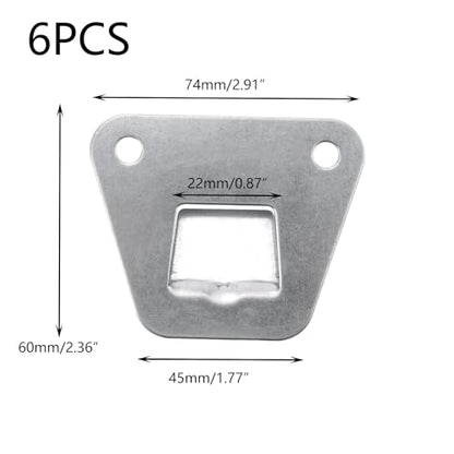 Crapyt 6 PCS Wall Fan Mounting Bracket Wall Fan Support Hook Kit Support Hook for Wall-Mount Fan for Wall-Mount Fan and Range Hood 2.91"×2.36"