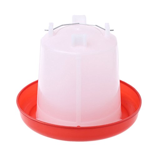 Chicken Feeder Waterer Baby Chick Drinker Feeder with Carrying Handle Capacity 2.5 L Chicken Water Feeder Pet Supplies
