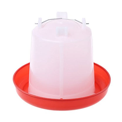 Chicken Feeder Waterer Baby Chick Drinker Feeder with Carrying Handle Capacity 2.5 L Chicken Water Feeder Pet Supplies