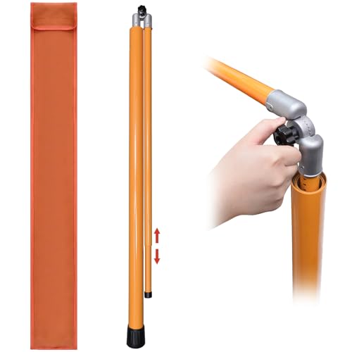 Measuring Stick,15FT Height Stick for Trucks with Telescoping Pole,Sturdy Non-Conductive Fiberglass Load Height Stick for Oversized Cargo,Accurate 90°Arm Lock,with Carrying Bag - size: 15ft