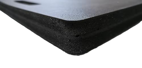 Rhino Mats® Knee Pad – Extra-Thick 1.5” High-Density Foam Kneeling Pad, Waterproof, Non-Slip, Heavy-Duty Comfort Mat for Gardening, Construction, Yoga, Bath Time, and Home Repairs (Black, 16" X 18")