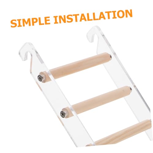 ERINGOGO Bird Cage Ladder Perch for Parrots Hamsters and Small Pets Durable Climbing Toy for Exercise and Fun Safe Design for Pet Interaction