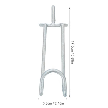 2PCS Feed Bucket Hooks, Weather Proof Stall Hooks for Barn Fence Stable Livestock Accessories for Garage Utility Room