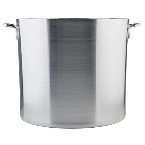 Winco 6.0mm Aluminum Stock Pot, 100-Quart - color: Aluminum, size: 105.7 Quarts