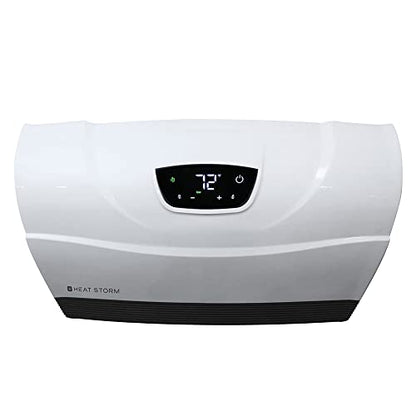 Heat Storm Phoenix Infrared Space Heater with Attachable Feet, Remote Control, Energy Efficient-750-1500 Watts, White Floor or Wall - HS-1500-PHX - color: White, style: White Attachable feet
