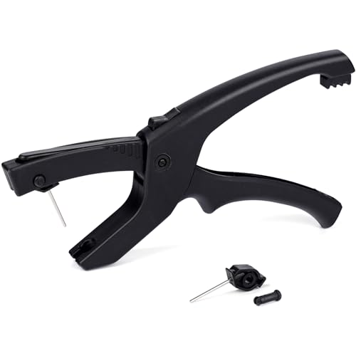 Z Tag Cattle Ear Tag Tagger Livestock Ear Tag Applicator Pliers for Animal Cattle Pig Goat Sheep Lamb Ear Tags Tool - color: Black