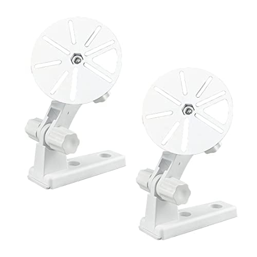 2 Pack Dome Camera Wall Mount L-Type Stand Cam Bracket Ceiling Support Base Holder for CCTV Baby Monitor Security IP Webcam Indoor Outdoor (Mounting + Punch-Free Sticky Screws)