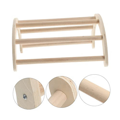 UKCOCO Natural Wooden Chicken Perch for Chick Brooder Rod Training Rack and Roosting Bar for Chicken Coop Chick for Young Birds and Poultry