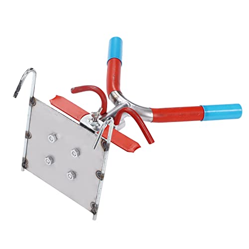 Pilipane Pigs Castration Rack Tools, Hanging Type Fixed Delivery Bed Fence, 12 x 8 7in Double Hook Hanging Pigs Castration Frame, Piglet Manipulation Stage Castration Frame Stainless