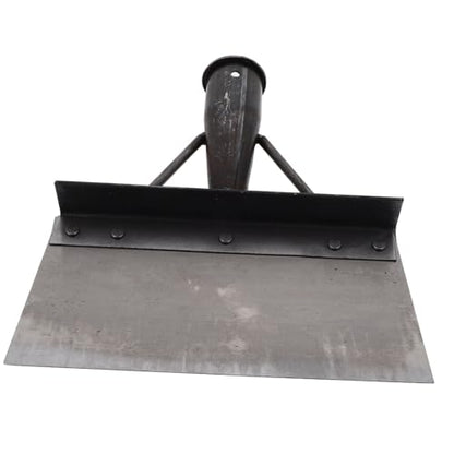 Multi-Functional Metal Dung Shovel for Farm Poultry Cleaning Heavy-Duty Fowl Dung Scoop Long Handle for Chicken Duck Pens