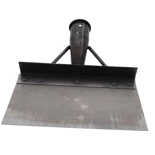 Multi-Functional Metal Dung Shovel for Farm Poultry Cleaning Heavy-Duty Fowl Dung Scoop Long Handle for Chicken Duck Pens
