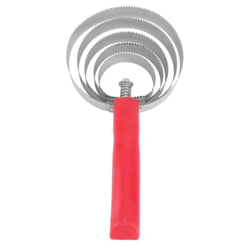Horse Scratching Brush Itching Comb with Metal Rings and Stiff Bristles, Livestock Grooming Tool for Cattle, Sheep, and Horses, Sturdy Pet Supply for Shedding and Random Color
