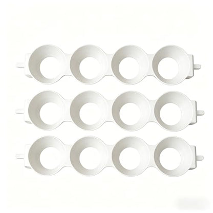 Chickcozy Incubator Duck Egg Tray — Holds 4 Duck Eggs | Replacement Inner Basket for Automatic Egg Turner (3 White Egg Baskets) - color: 3 White Egg Baskets
