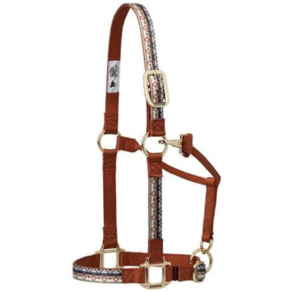 Weaver Leather Adjustable Patterned Nylon Horse Halter, Cactus, Small Horse