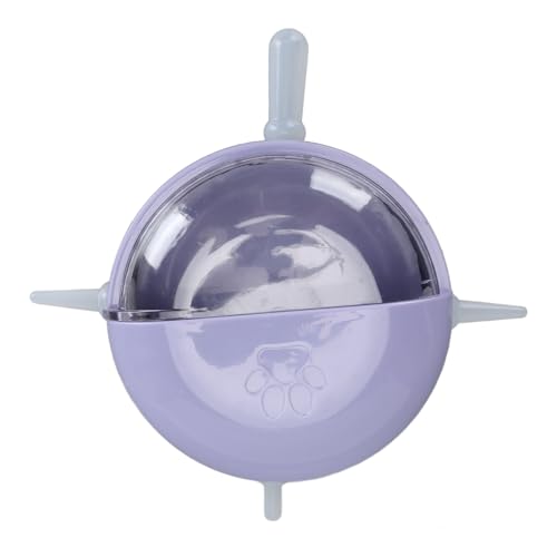 FILFEEL Pet Nursing Bottle with 5 Nipples and Lid, Silicone Puppy Kitten Milk Feeder Bowl, Choking Prevention Breastfeeding Device for Newborn Dogs Cats Small Animals, - color: Purple