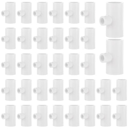 36PCS Chicken Waterer PVC Tee Fittings for Threaded Poultry Nipples Chicken Water Drinker and Feeder Cups, Fully Automatic Poultry Waterers