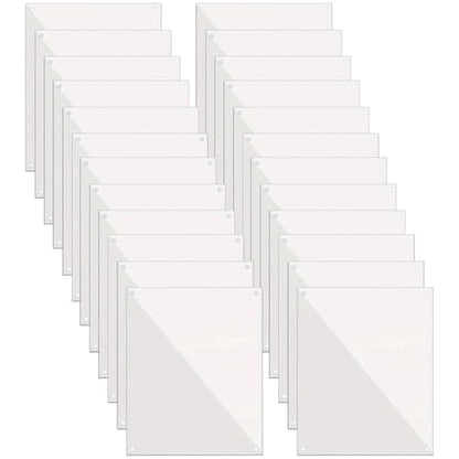 24 Pcs Pet Cage Guards, 10 X 8.2 in Transparent Splash Guard, Zip Ties Included, Guinea Pig & Rabbit Accessories