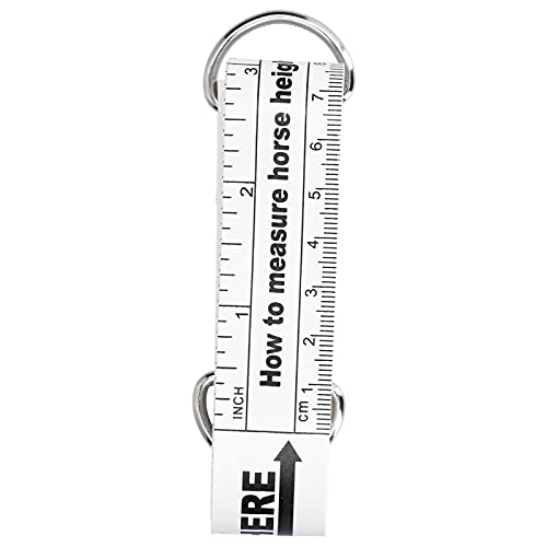 Horse Weight Tape 2.42m | Damp - Proof & Tear - Resilient for Farm | Portable Animal Measuring Tool for Horses/Livestock | Dual - Sided Scale in cm & Inch