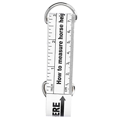 Horse Weight Tape 2.42m | Damp - Proof & Tear - Resilient for Farm | Portable Animal Measuring Tool for Horses/Livestock | Dual - Sided Scale in cm & Inch