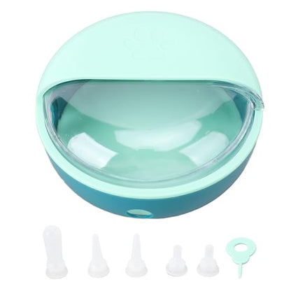 Puppy Milk Feeder,Puppy Feeder Milk Bowl Multi Nipples Plastic Easy to Clean Anti Flatulence for Kitten Pet (Blue) - color: Blue