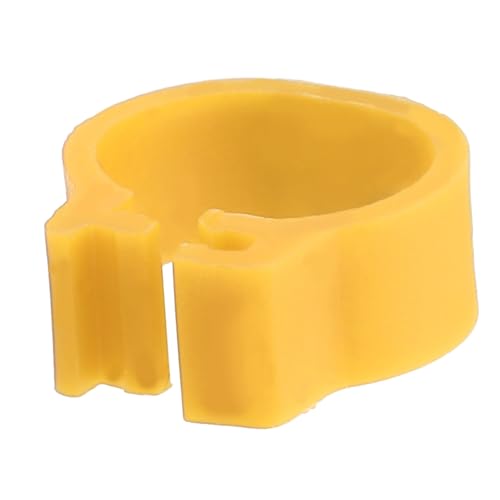 100PCS 8MM 001-100 Numbered Plastic Letter Pigeon Bird Leg Bands Rings, Bird Chicks Parrot Clip Rings Band (Yellow) - color: Yellow