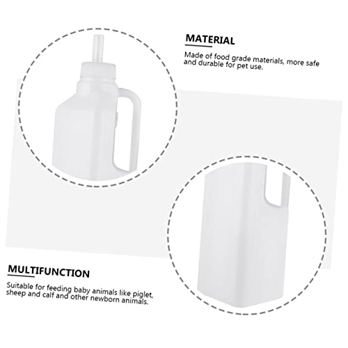 HANABASS 2pcs Silicone Lamb Feeding Bottle Lids for Newborn Animals Pet Feeding Supplies