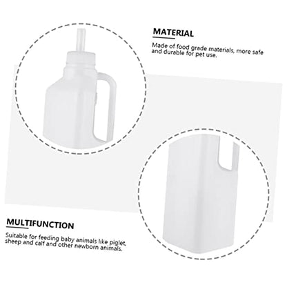 HANABASS 2pcs Silicone Lamb Feeding Bottle Lids for Newborn Animals Pet Feeding Supplies