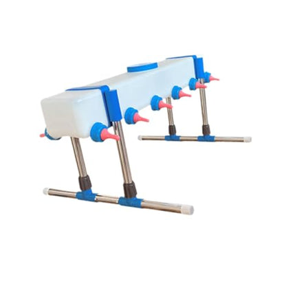 Lamb Drink Feeder Calf Feeding for Nursing,Little Cow Calf Milk Drinking Farm Livestock Breeding Feeder for Farm Lamb, 12 Head with Holder